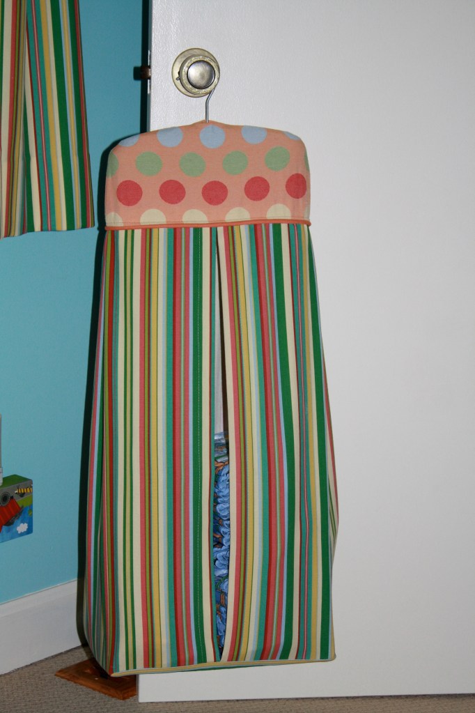 Hanging diaper stacker